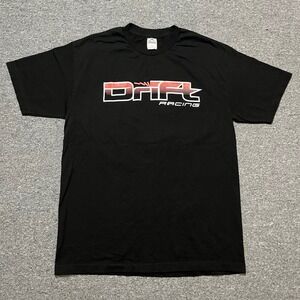 Vintage Alstyle Black Drift Racing Graphic T Shirt Men's Size Large